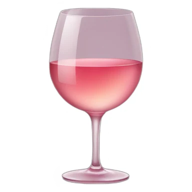 glass of rose wine sticker