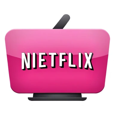 Cute pink Netflix sticker