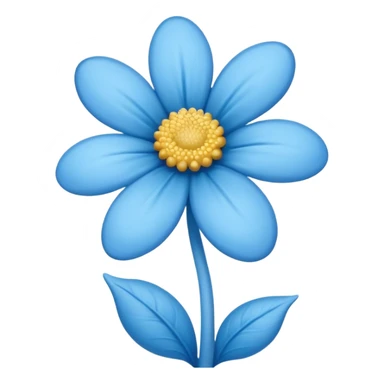 Une fleur Schtroumpf sticker