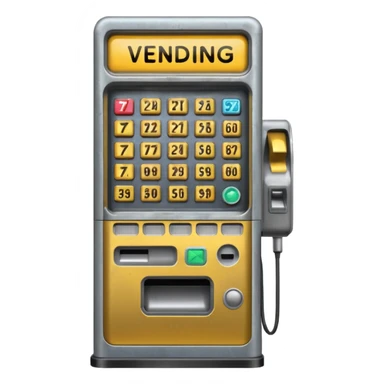 vending ticket machine sticker