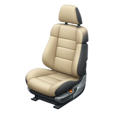 car seat with car neck rest sticker