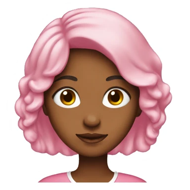 Pink Christian Girl Emojis sticker