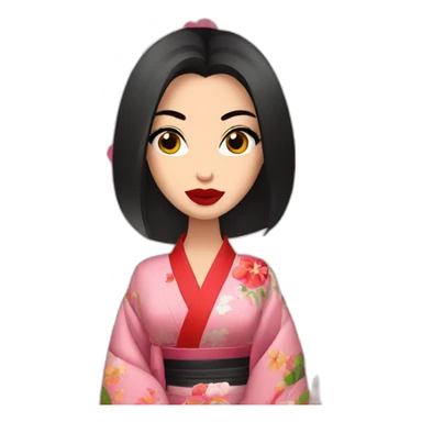 Megan fox in kimono sticker