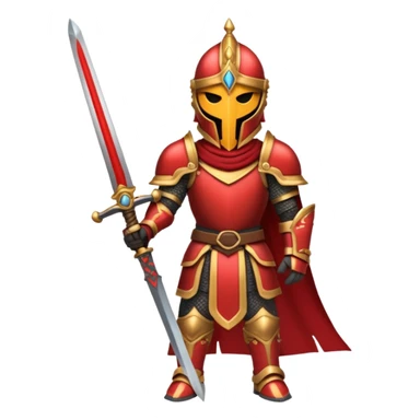 War King – crimson armor + sword sticker