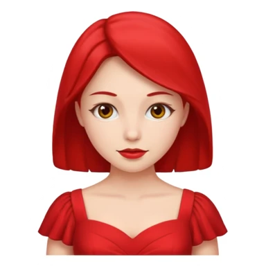 lady in red  sticker