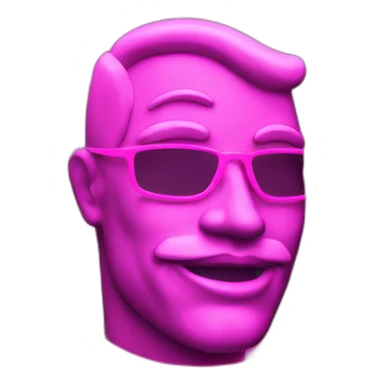 Juicy booty neon sign style man sticker