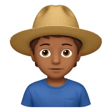 A 6 year old mexican boy with brown hair without the hat sticker