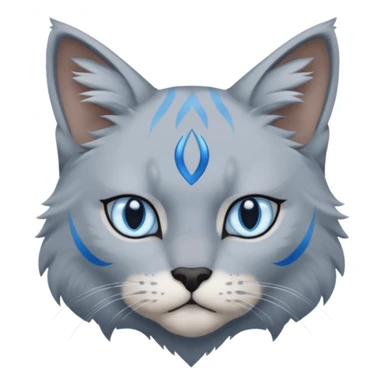 bluestar warrior cat sticker
