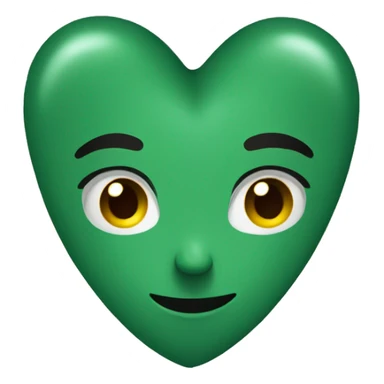 Sagegreen heart sticker