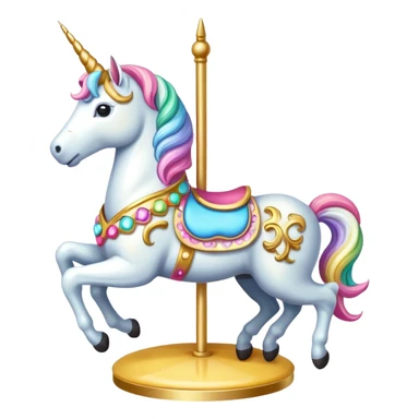 carousel, unicorn sticker