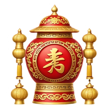 Chinese theme emoji items sticker