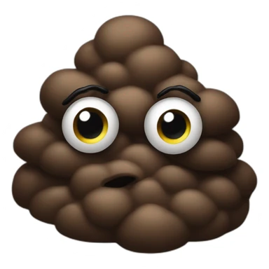 Pile of poo with eyes sticker