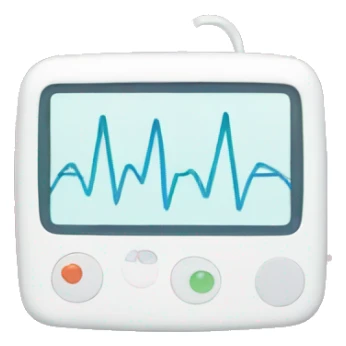 Heartbeat monitor with flowers  sticker