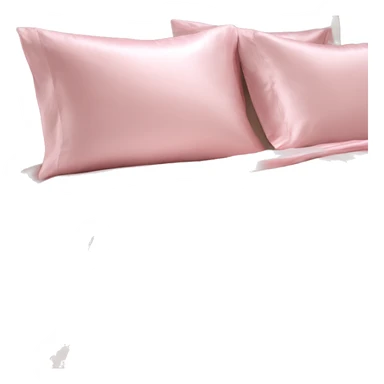 Light pink silk bedding set sticker
