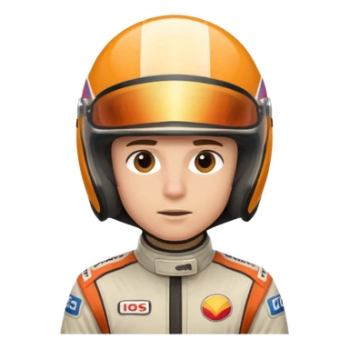 Race car driver sticker