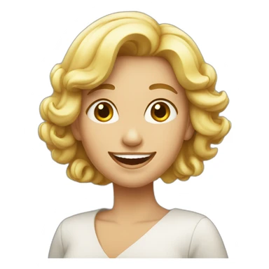 Femme heureux sticker