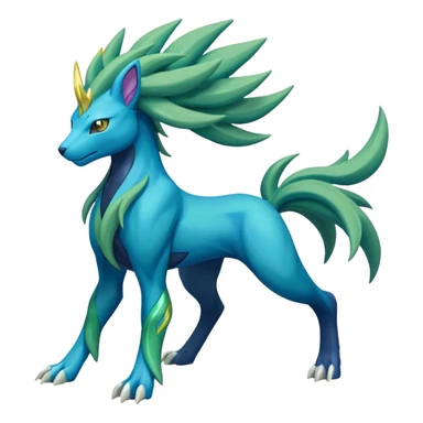 Manectric-Suicune-Virizion-Zygarde-fusion-hybrid-creature  sticker
