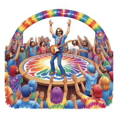 Grateful Dead concert sticker