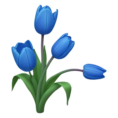 Blue tulip sticker