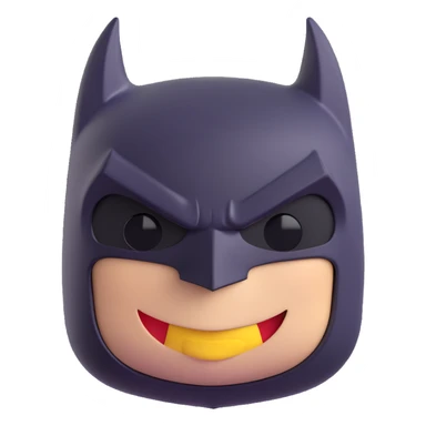 batman character 3D emoji style sticker