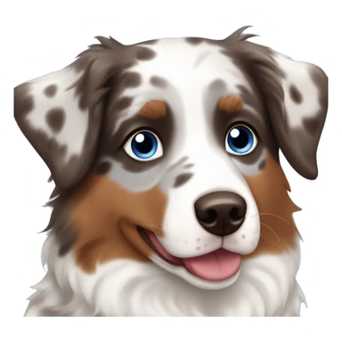 Brown&blue-eyed Merle Australian shepherd sticker