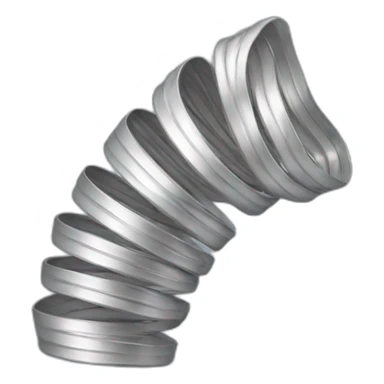 Silver Slinky toy sticker