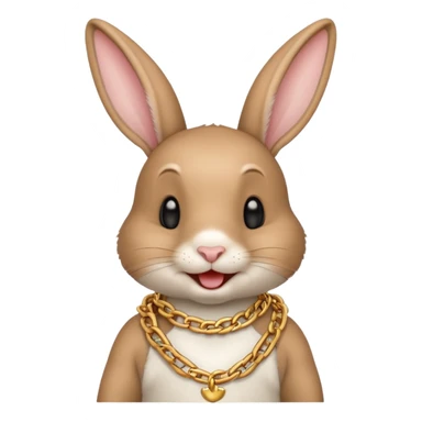 A little rabbit who loves to laugh make it drake sticker