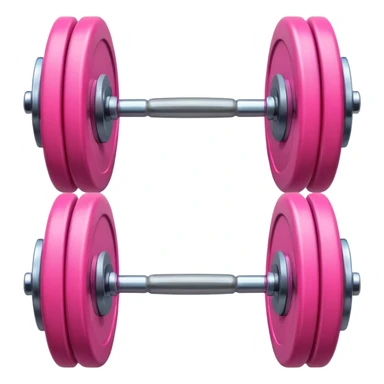 pink barbell sticker