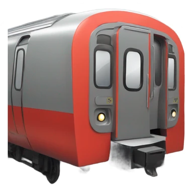 london underground train car side , from the side view sticker