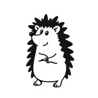 Hedgehog sticker