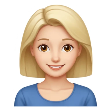 Woman tilting her head towards her shoulders, face is relaxed sticker