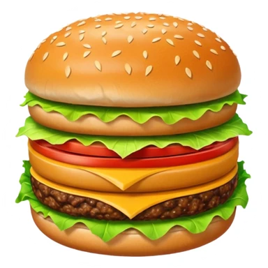 Hamburger with big butt sticker