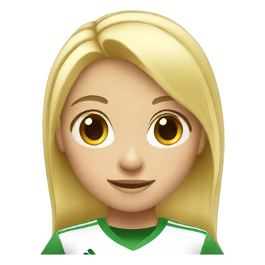blond soccer girl sticker