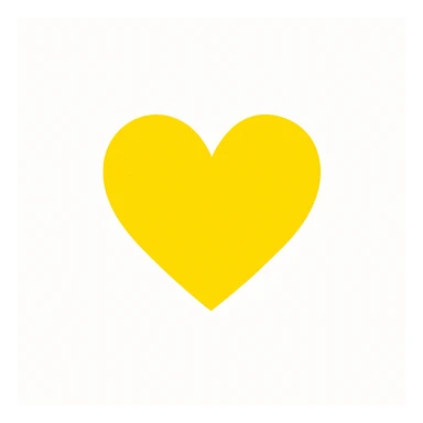 yellow heart sticker