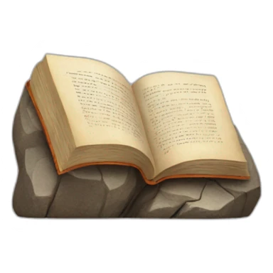 book on the rock sticker