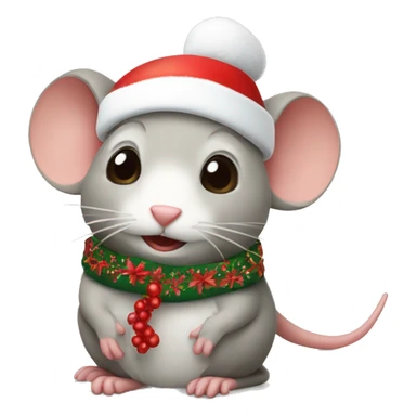 Christmas mice in Belarus  sticker
