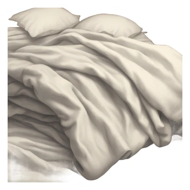 Bed that hasn’t been made yet sticker