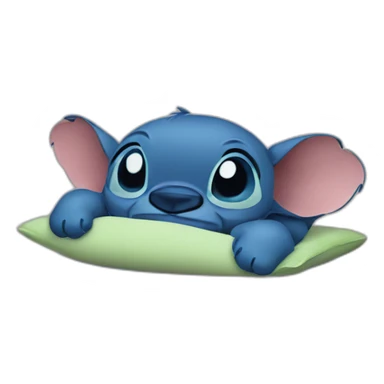 stitch slepping sticker