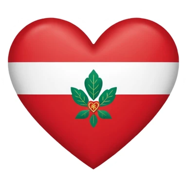 Belarus flag with heart sticker