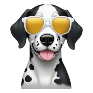 dalmata with sunglasses sticker