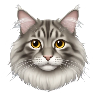 Maine Coon with small eyes sticker