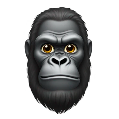 Gorilla with goatee sticker