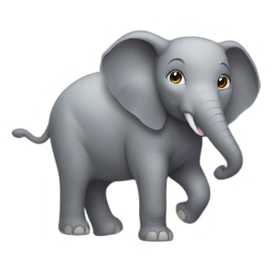 Cat on an elephant sticker