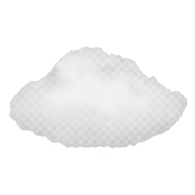 Make the mist cloud less dense, soft and airy, while keeping the transparent background. The style should remain consistent with the original image's airy and light appearance. sticker