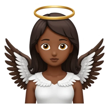 dark skin angel sticker