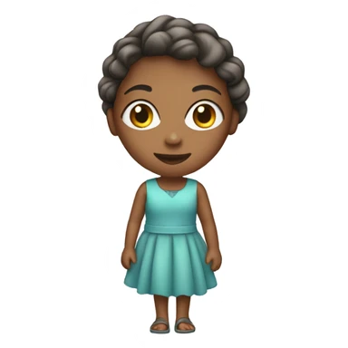 girl wearing a dress sticker