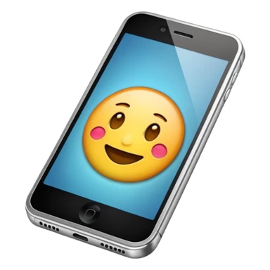 emoji de un celular iphone sticker