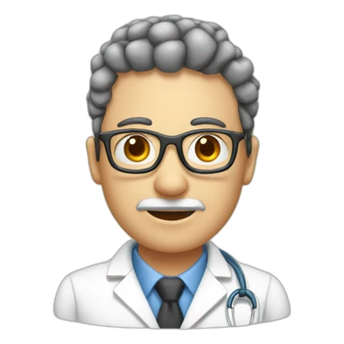 Neurologist and cells sticker