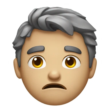 Annoyed emoji sticker