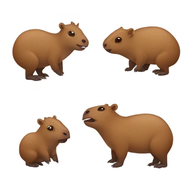 Ladrón robando una capibara sticker